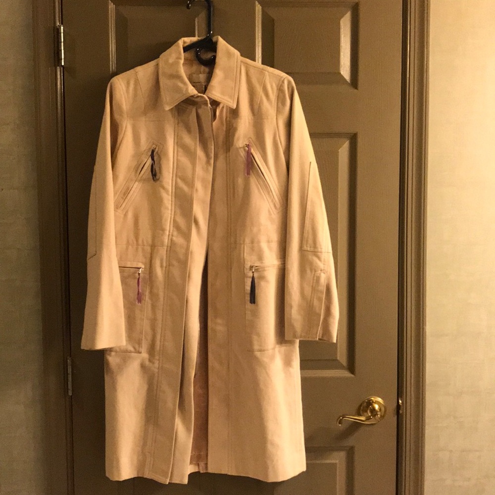 BCBG Maxaria pink cotton chic coat